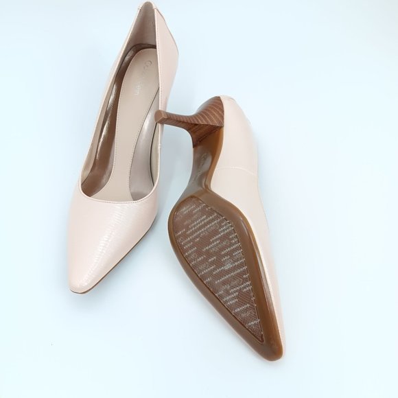 CALVIN KLEIN DOLLY CREAM/PINK 7.5M HEELS - Picture 3 of 14